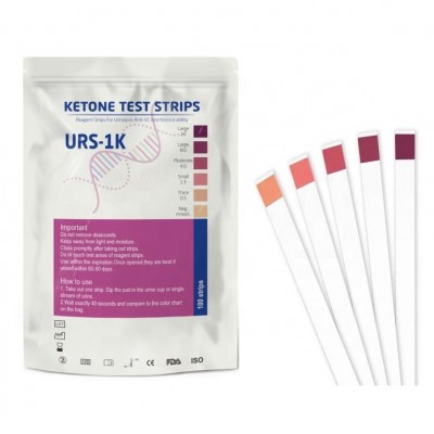 Wholesale 100 strips ketosis test strip  ketone urine testing strips with cheap price