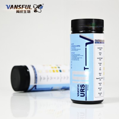 new design clinical urine test strip 10 parameters ,  nitrite, protein, pH, blood,, ketone, bilirubin, glucose