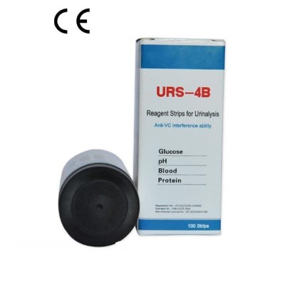 Amazing hotsales  4 in 1 test strips Blood and Glucose Test Urine Strip URS-4B,urine sugar test strips